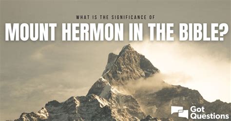 hermon hermes|mt hermon meaning in the bible.